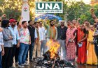 बालोद में मल्लिकार्जुन खड़गे के कथित बयान पर भाजयुमो का विरोध, जय स्तंभ चौक पर पुतला दहन