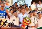 सरगुजा पुलिस ने किया धावक अनिमेष कुजूर का सम्मान, 100 मीटर दौड़ में 10.14 सेकंड का बनाया रिकॉर्ड