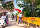 खबर का असर: बघमरा रेलवे क्रॉसिंग के पास पुल पर बैरिकेडिंग, राहगीरों को मिलेगी राहत