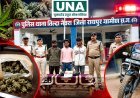 ऑपरेशन निश्चय के तहत तिल्दा नेवरा पुलिस की बड़ी कार्रवाई, 550 ग्राम गांजा के साथ तीन आरोपी गिरफ्तार, बाइक सहित 1.05 लाख की सामग्री जब्त