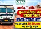 बालोद में अवैध मुरूम परिवहन करते हाइवा जब्त, खनिज विभाग ने की कार्रवाई; 99 मामलों में 30.20 लाख रुपये का अर्थदंड वसूल