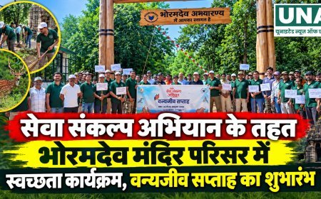 सेवा संकल्प अभियान के तहत भोरमदेव मंदिर परिसर में स्वच्छता कार्यक्रम, वन्यजीव सप्ताह का शुभारंभ