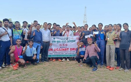 ‘रन अगेंस्ट ड्रग्स’ में दौड़े युवा, विद्यार्थियों ने दिया नशामुक्ति का संदेश