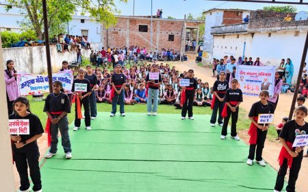‘नमो गाथा’ नुक्कड़ नाटक से बालिकाओं ने दिया सेवा संकल्प, स्वच्छता और प्लास्टिक मुक्त भारत का संदेश