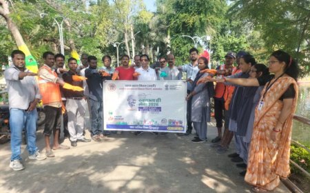 सुभाष पार्क में श्रमदान, स्वच्छता प्रेमियों ने चलाया विशेष स्वच्छता अभियान