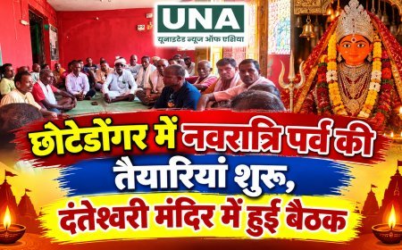 छोटेडोंगर में नवरात्रि पर्व की तैयारियां शुरू, दंतेश्वरी मंदिर में हुई बैठक
