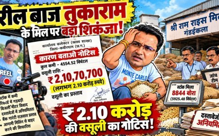 रील बाज तुकाराम के मिल पर ₹2.10 करोड़ का घोटाला