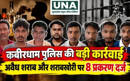 कबीरधाम पुलिस की शराबखोरी पर कार्रवाई, आबकारी एक्ट के 8 प्रकरण दर्ज