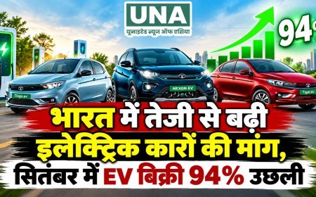 भारत में तेजी से बढ़ी इलेक्ट्रिक कारों की मांग, सितंबर में EV बिक्री 94% उछली