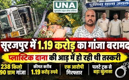 सूरजपुर में 1.19 करोड़ का गांजा बरामद, प्लास्टिक दाना की आड़ में हो रही थी तस्करी