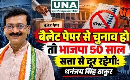 बैलेट पेपर से चुनाव हो तो भाजपा 50 साल सत्ता से दूर रहेगी: धनंजय सिंह ठाकुर