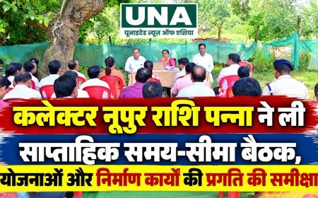 कलेक्टर नूपुर राशि पन्ना ने ली साप्ताहिक समय-सीमा बैठक, योजनाओं और निर्माण कार्यों की प्रगति की समीक्षा