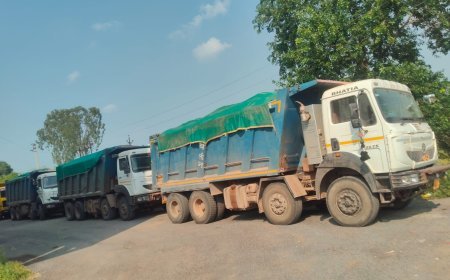 अवैध रेत उत्खनन और परिवहन पर प्रशासन की सख्ती, दो दिनों में 10 ट्रैक्टर और 5 हाईवा जब्त