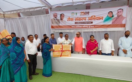 सेवा संकल्प अभियान में 32 आंगनबाड़ी केंद्रों को मिली स्मार्ट टीवी की सौगात