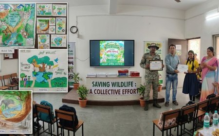 वन्यजीव सप्ताह में आत्मानंद स्कूल में जागरूकता कार्यक्रम, विद्यार्थियों ने लिया वन एवं वन्यजीव संरक्षण का संकल्प