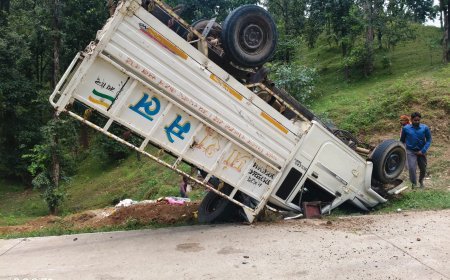 सकरिया में दर्दनाक सड़क हादसा, तेज रफ्तार पिकअप पलटी; बच्चों समेत करीब 35 लोग थे सवार