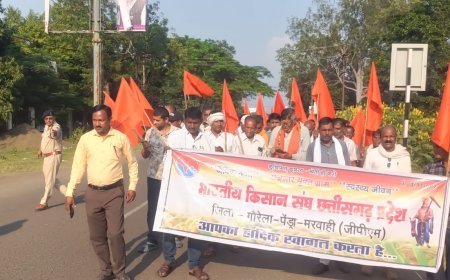 गौरेला-पेंड्रा-मरवाही में किसानों का ज्ञापन, विभिन्न मांगों को लेकर भारतीय किसान संघ ने सरकार से की कार्रवाई की मांग
