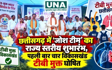 छत्तीसगढ़ में ‘जोश टीम’ का राज्य स्तरीय शुभारंभ, पहली बार चार विकासखंड टीबी मुक्त घोषित