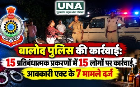 बालोद पुलिस की कार्रवाई: 15 प्रतिबंधात्मक प्रकरणों में 15 लोगों पर कार्रवाई, आबकारी एक्ट के 7 मामले दर्ज
