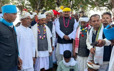 केशकाल में गायता ठाकुर जोहारनी कार्यक्रम में पहुंचे विधायक नीलकंठ टेकाम, गोंडवाना समाज भवन का किया भूमिपूजन
