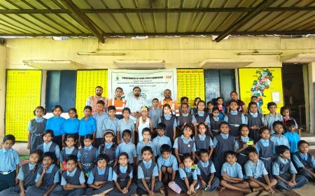 ढौर-2 स्कूल में बैगलेस डे पर चार आयोजनों का संगम, स्वच्छता संदेश के साथ बच्चों ने मनाया वायुसेना दिवस