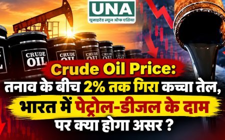 Crude Oil Price: तनाव के बीच 2% तक गिरा कच्चा तेल, भारत में पेट्रोल-डीजल के दाम पर क्या होगा असर?