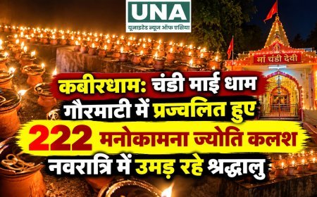 कबीरधाम: चंडी माई धाम गौरमाटी में प्रज्वलित हुए 222 मनोकामना ज्योति कलश, नवरात्रि में उमड़ रहे श्रद्धालु