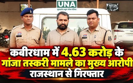 कबीरधाम में 4.63 करोड़ के गांजा तस्करी मामले का मुख्य आरोपी राजस्थान से गिरफ्तार