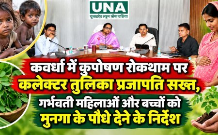 कवर्धा में कुपोषण रोकथाम पर कलेक्टर तुलिका प्रजापति सख्त, गर्भवती महिलाओं और बच्चों को मुनगा के पौधे देने के निर्देश