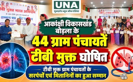 बोड़ला की 44 ग्राम पंचायतें टीबी मुक्त घोषित