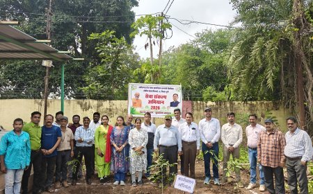 भिलाई-3 में ‘सेवा संकल्प अभियान’ के तहत वृहद वृक्षारोपण, अधिकारियों और कर्मचारियों ने लिया पर्यावरण संरक्षण का संकल्प