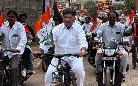 दुर्ग ग्रामीण में ‘वोट बचाओ–देश बचाओ’ अभियान के तहत कांग्रेस का प्रदर्शन, मुख्य चुनाव आयुक्त के खिलाफ कार्रवाई की मांग