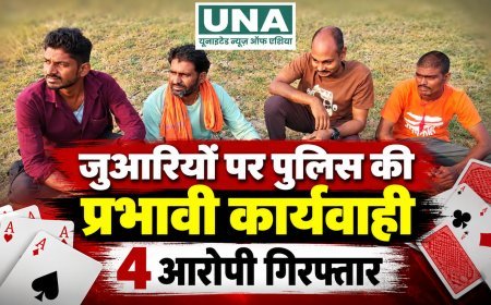 कबीरधाम में जुआरियों पर पुलिस की बड़ी कार्रवाई: दलसाटोला में जुआ खेलते 4 आरोपी गिरफ्तार, नकदी और ताश पत्ते जब्त