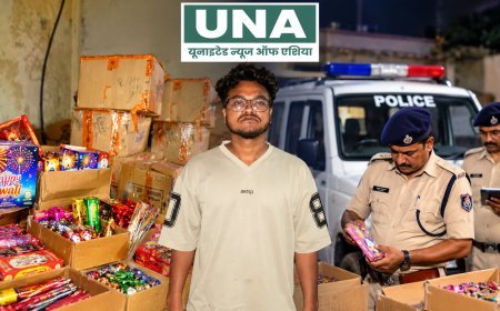 जांजगीर-चांपा में अवैध पटाखों के भंडारण पर पुलिस की छापेमार कार्रवाई, 4.50 लाख रुपये के पटाखे जब्त