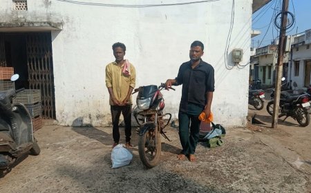 बालोद में अवैध शराब परिवहन पर पुलिस की कार्रवाई, 37 पव्वा देशी मदिरा के साथ दो आरोपी गिरफ्तार