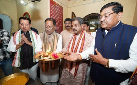मुख्यमंत्री विष्णु देव साय ने रामचंडी मंदिर में की पूजा-अर्चना, प्रदेश की खुशहाली और समृद्धि की कामना