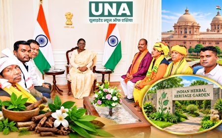 राष्ट्रपति द्रौपदी मुर्मू से मिले औषधि पादप बोर्ड के प्रतिनिधिमंडल ने राष्ट्रपति भवन में ‘इंडियन हर्बल हेरिटेज गार्डन’ का प्रस्ताव रखा