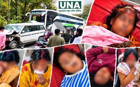 NH-43 पर राजहंस बस और बोलेरो की आमने-सामने भिड़ंत, एक महिला की मौत, 7 गंभीर घायल