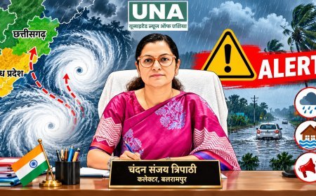 बलरामपुर में चक्रवात के असर से बारिश की संभावना, जिला प्रशासन अलर्ट मोड पर; संवेदनशील स्थलों की निगरानी के निर्देश
