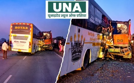 रायपुर-बिलासपुर नेशनल हाईवे पर भीषण सड़क हादसा, खड़े ट्रक से टकराई यात्री बस, 3 की मौत, 10 घायल