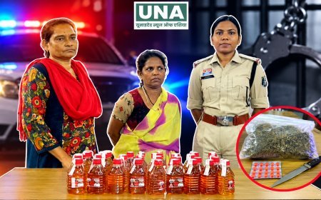 तिल्दा नेवरा में ऑपरेशन ‘निश्चय’ के तहत कार्रवाई, 2 किलो गांजा, नशीली टेबलेट और चाकू के साथ युवक गिरफ्तार; अवैध शराब के साथ महिला भी पकड़ी गई