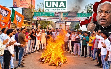 कवर्धा में भाजयुमो ने मल्लिकार्जुन खड़गे का पुतला दहन कर जताया विरोध, प्रधानमंत्री पर टिप्पणी को लेकर प्रदर्शन