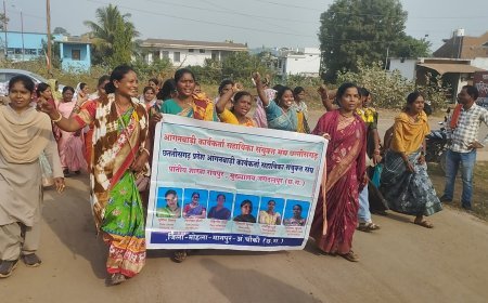 मोहला में आंगनबाड़ी कार्यकर्ताओं और सहायिकाओं की विशाल रैली, नियमितीकरण व मानदेय बढ़ोतरी सहित 5 मांगों को लेकर सौंपा ज्ञापन