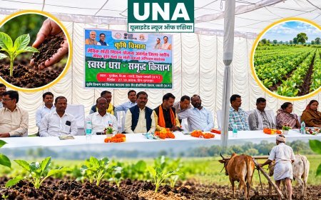 नगरी के घुटकेल में जैविक कृषि मेला, किसानों को रासायनिक खाद से होने वाले नुकसान की दी गई जानकारी