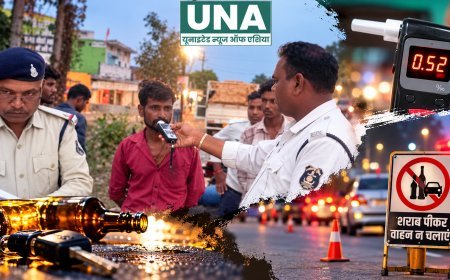मुंगेली में शराब पीकर वाहन चलाने वाले 7 चालकों पर कार्रवाई, यातायात पुलिस ने काटा चालान