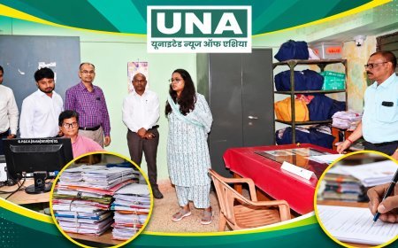 कवर्धा में कलेक्टर का औचक निरीक्षण, लंबित राजस्व प्रकरणों के त्वरित निराकरण के निर्देश
