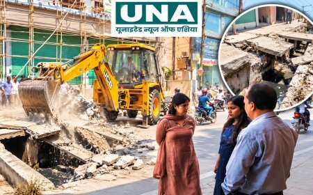 रायपुर में अवैध निर्माण पर निगम की कार्रवाई, नाली पर बना पाटा तोड़ा, निर्माणकर्ता पर ₹25 हजार जुर्माना