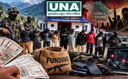 जम्मू-कश्मीर में आतंकी फंडिंग नेटवर्क का भंडाफोड़, लश्कर-TRF से जुड़े 10 आरोपी गिरफ्तार