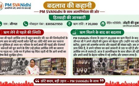 पीएम स्वनिधि योजना से जीनत को मिला व्यवसाय विस्तार का अवसर, 20 हजार की ऋण सहायता से आर्टिफिशियल ज्वेलरी कारोबार को मिली नई दिशा