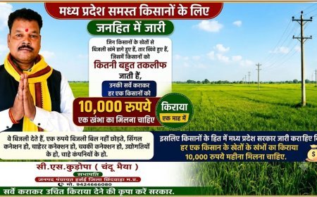 किसानों के खेतों में लगे बिजली खंभों के लिए ₹10,000 मासिक किराया देने की मांग, सी.एस. कुड़ोपा ने सरकार से की पहल की अपील